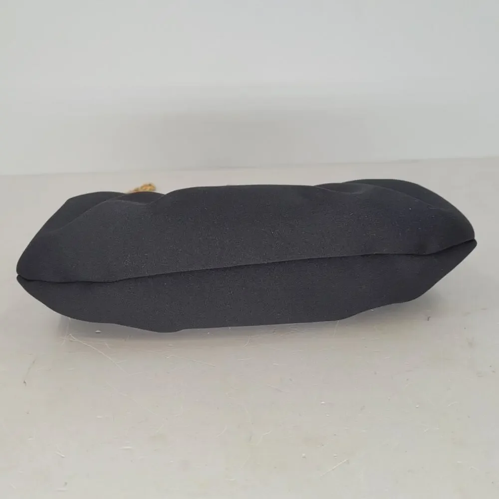 Kate Landry Satin‎ Evening Clutch Rhinestone Glam Bridalcore Purse